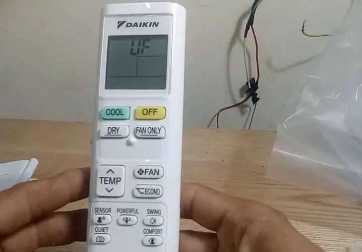 Hồng ngoại trên remote bị hỏng